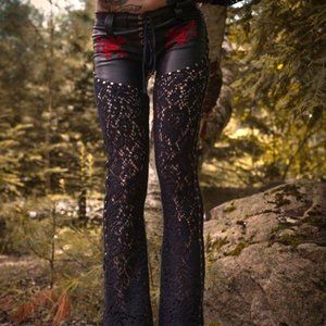 Toxic Vision Crochet Devil's Garden Pants